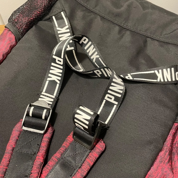 PINK Victoria Secret Backpack Pink Black Lightweight – LIKE NEW - Picture 5 of 14